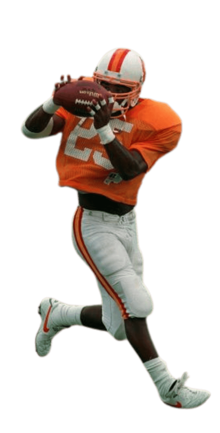 Tony Covington in his football uniform